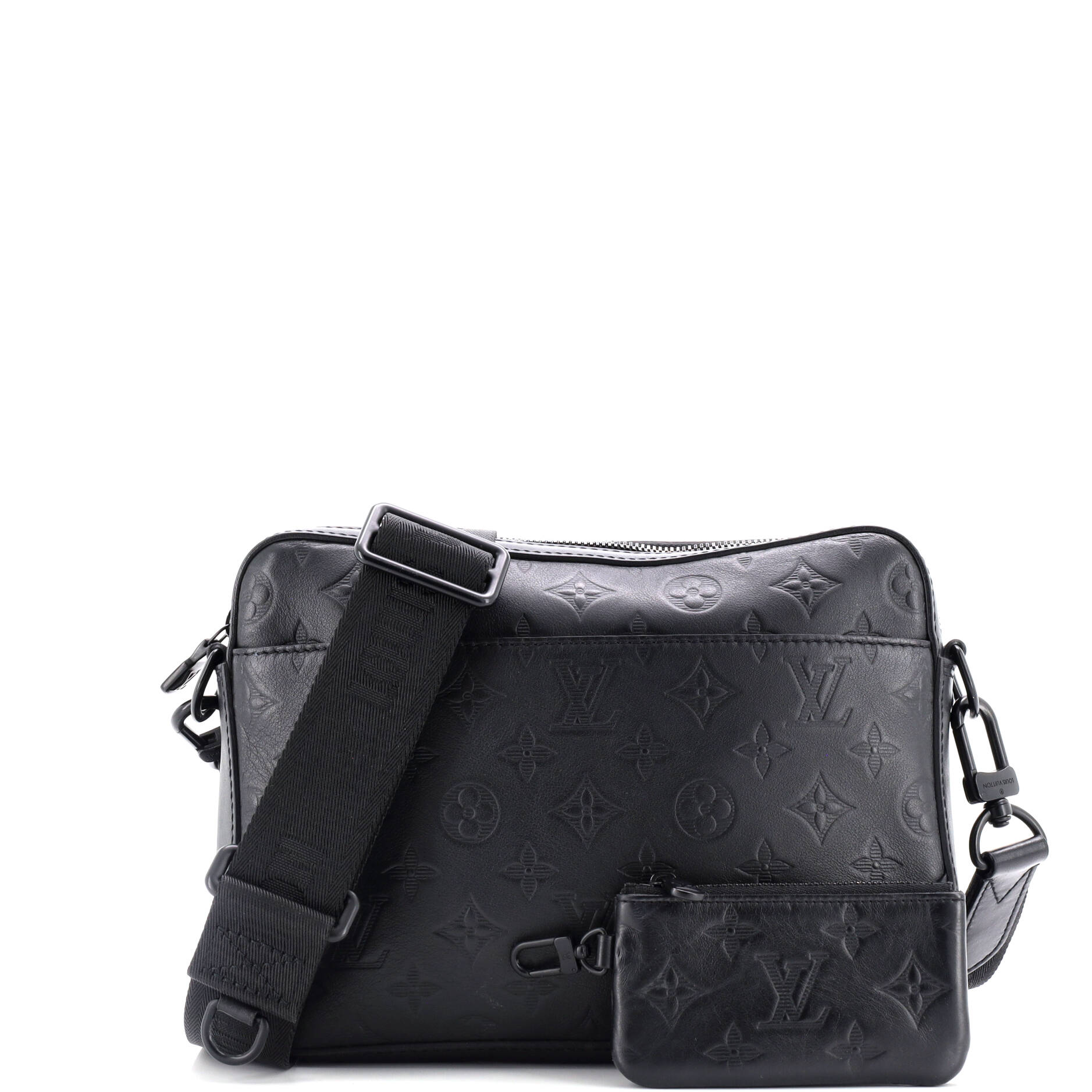 Duo Messenger Bag Monogram Shadow Leather