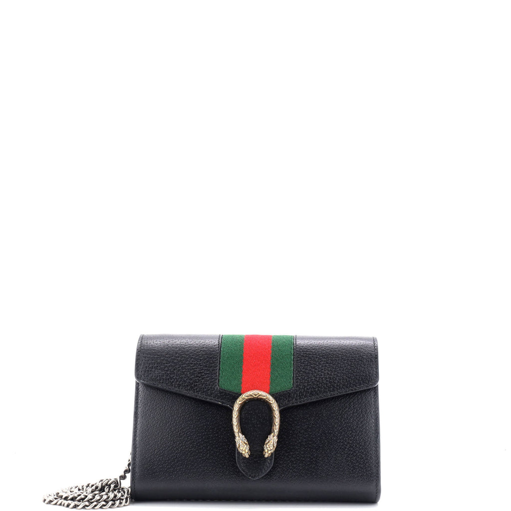 Dionysus Web Chain Wallet Leather Small
