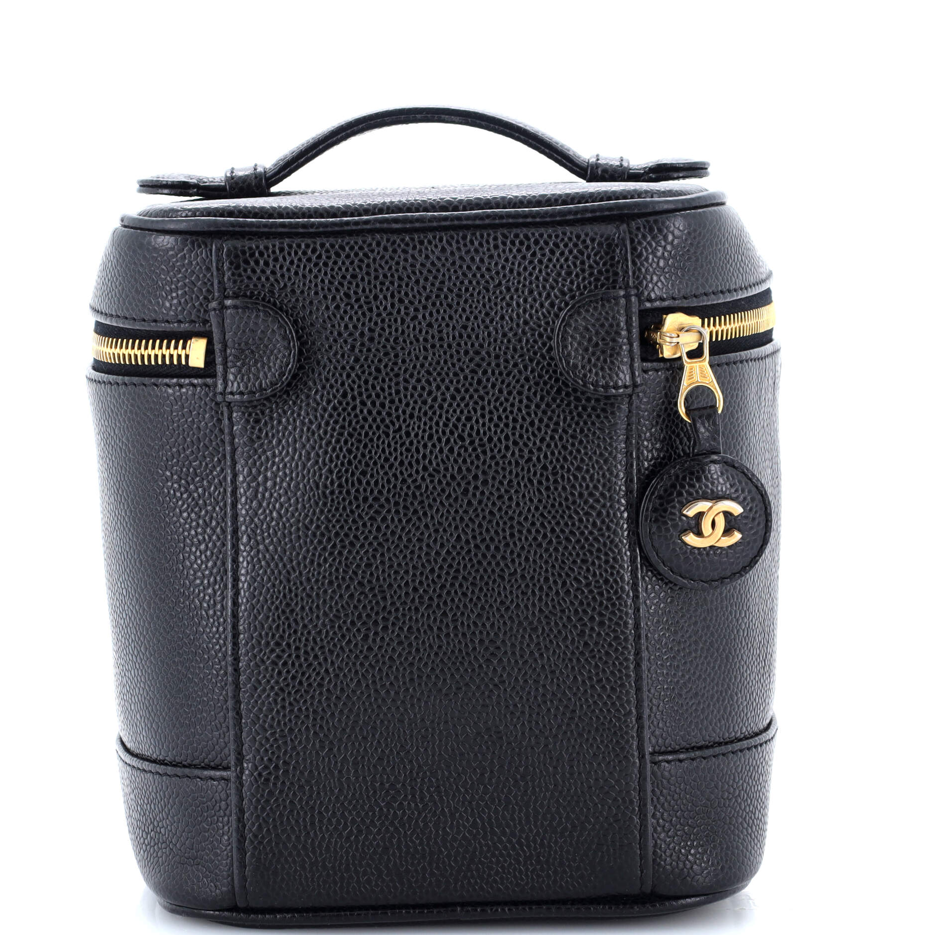 Vintage Timeless Cosmetic Case Caviar Tall