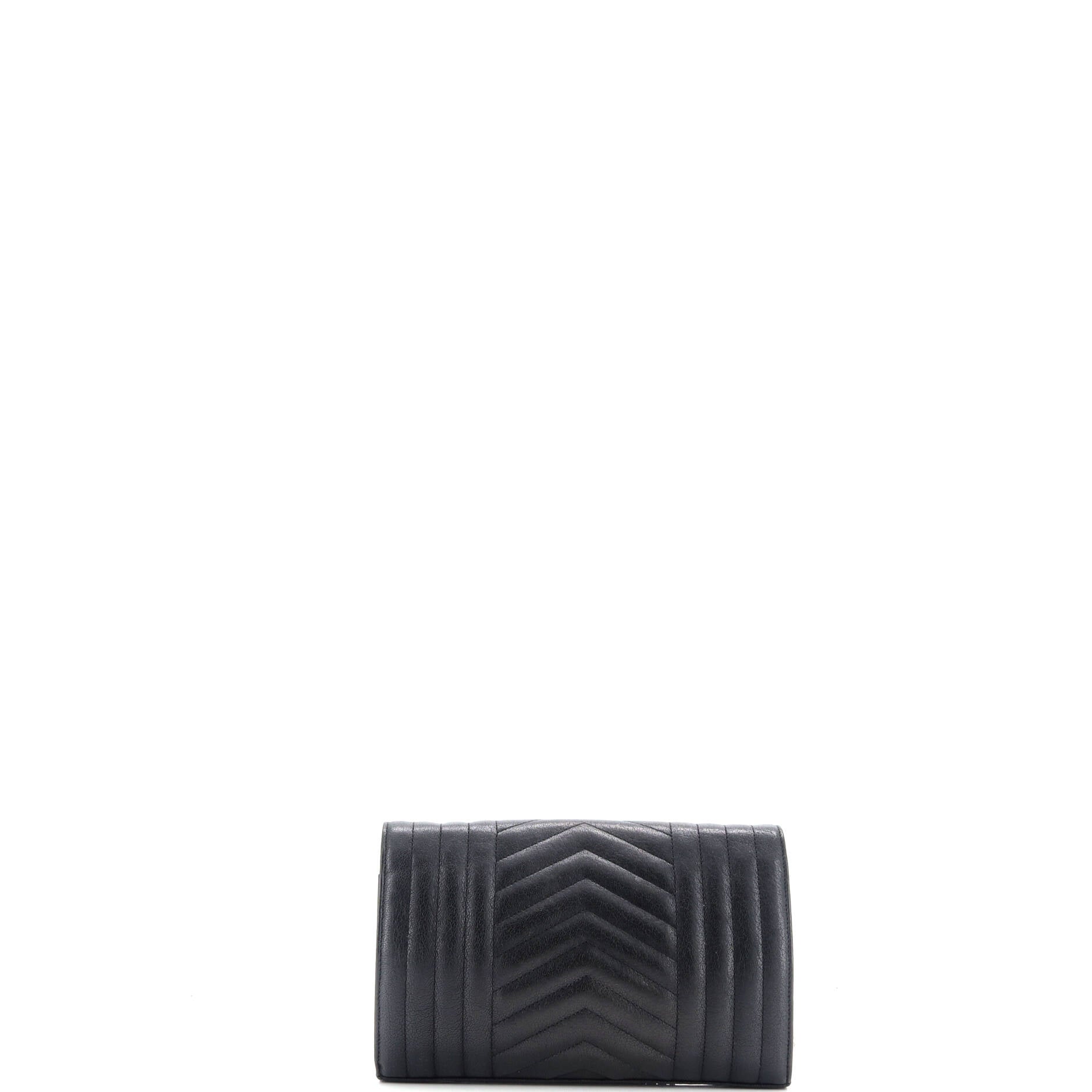 Classic Monogram Chain Wallet Mixed Matelasse Leather Medium