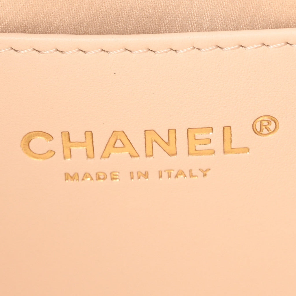 Caviar Quilted Small Chanel 25 Handbag White
