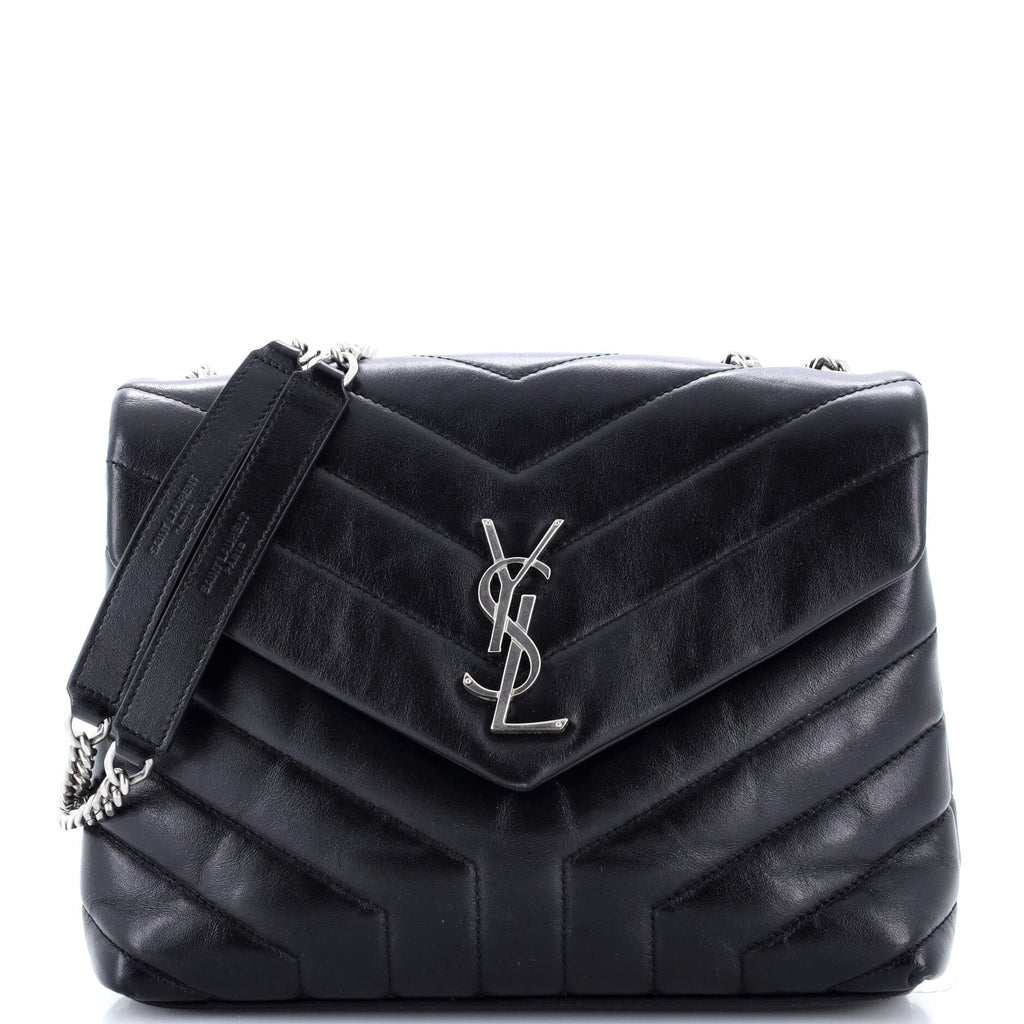 Loulou Shoulder Bag Matelasse Chevron Leather Small