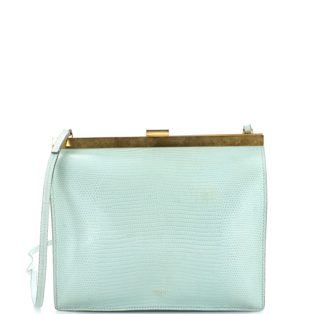 Clasp Crossbody Bag Lizard Mini