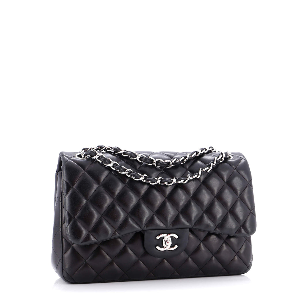 Classic Double Flap Bag Quilted Lambskin Jumbo