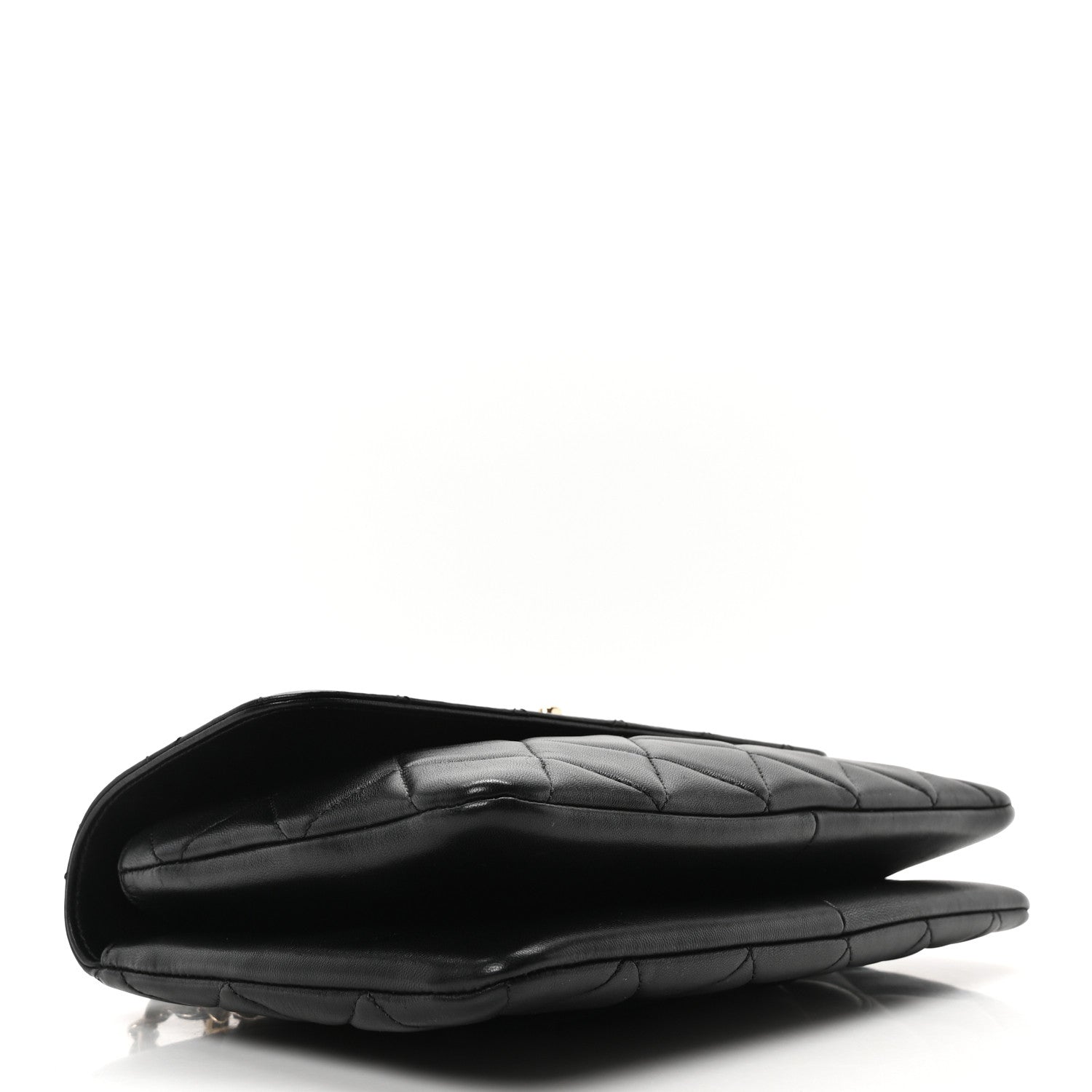 Lambskin Quilted Medium Trendy CC Flap Black