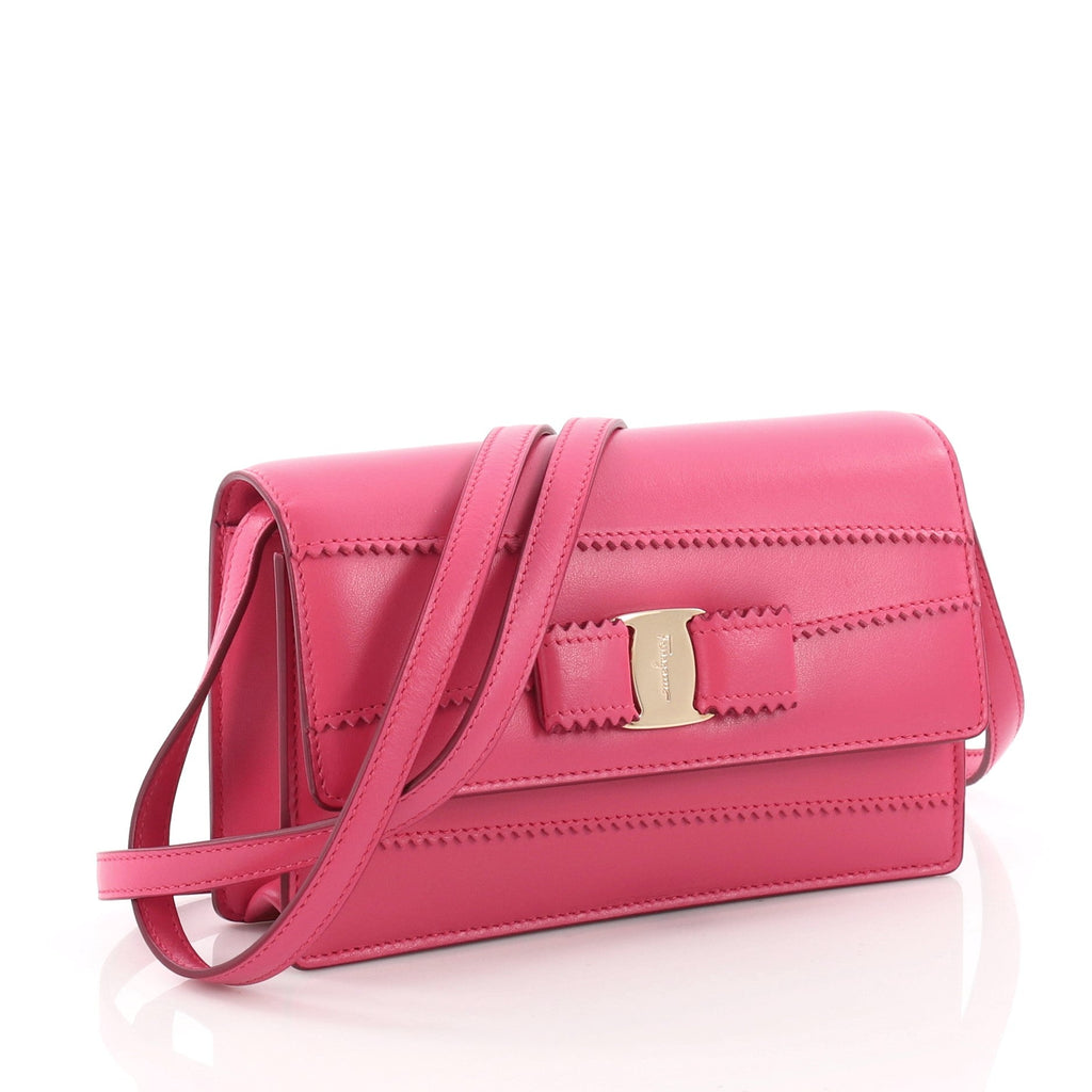 Ginny Crossbody Bag Stitched Leather Mini