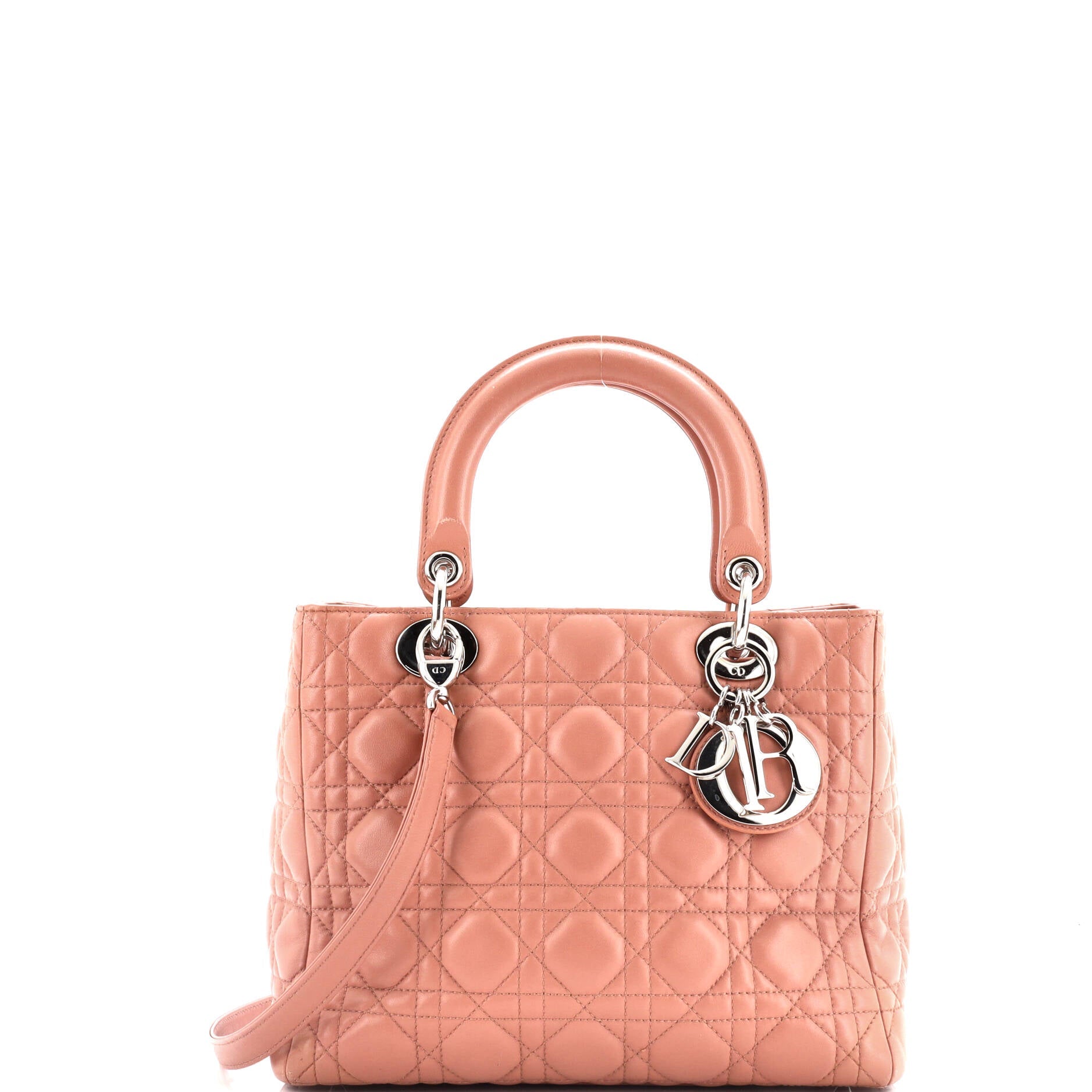 Lady Dior Bag Cannage Quilt Lambskin Medium