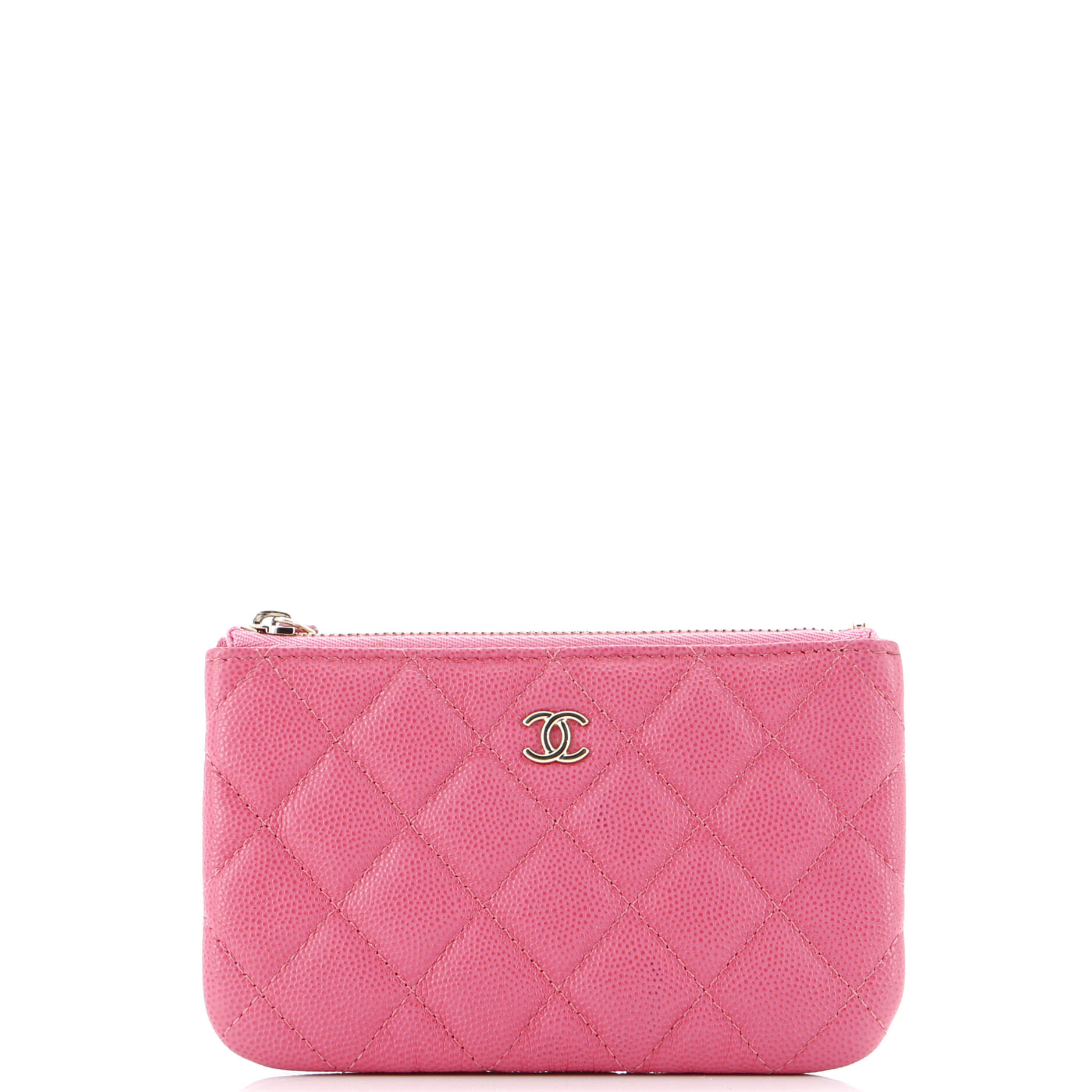 Classic O Case Pouch Quilted Caviar Mini