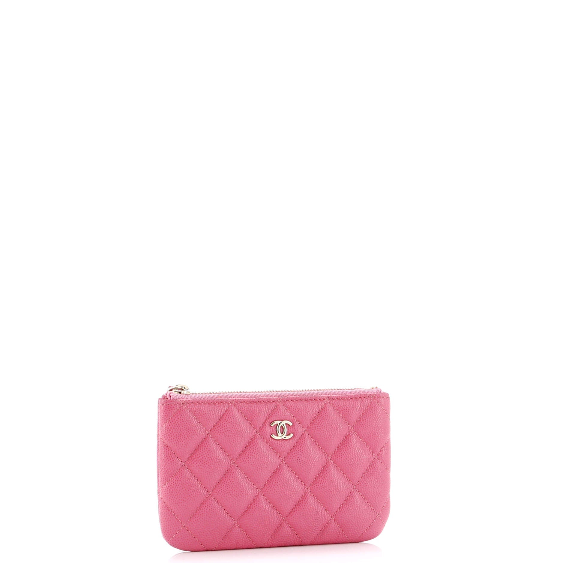 Classic O Case Pouch Quilted Caviar Mini