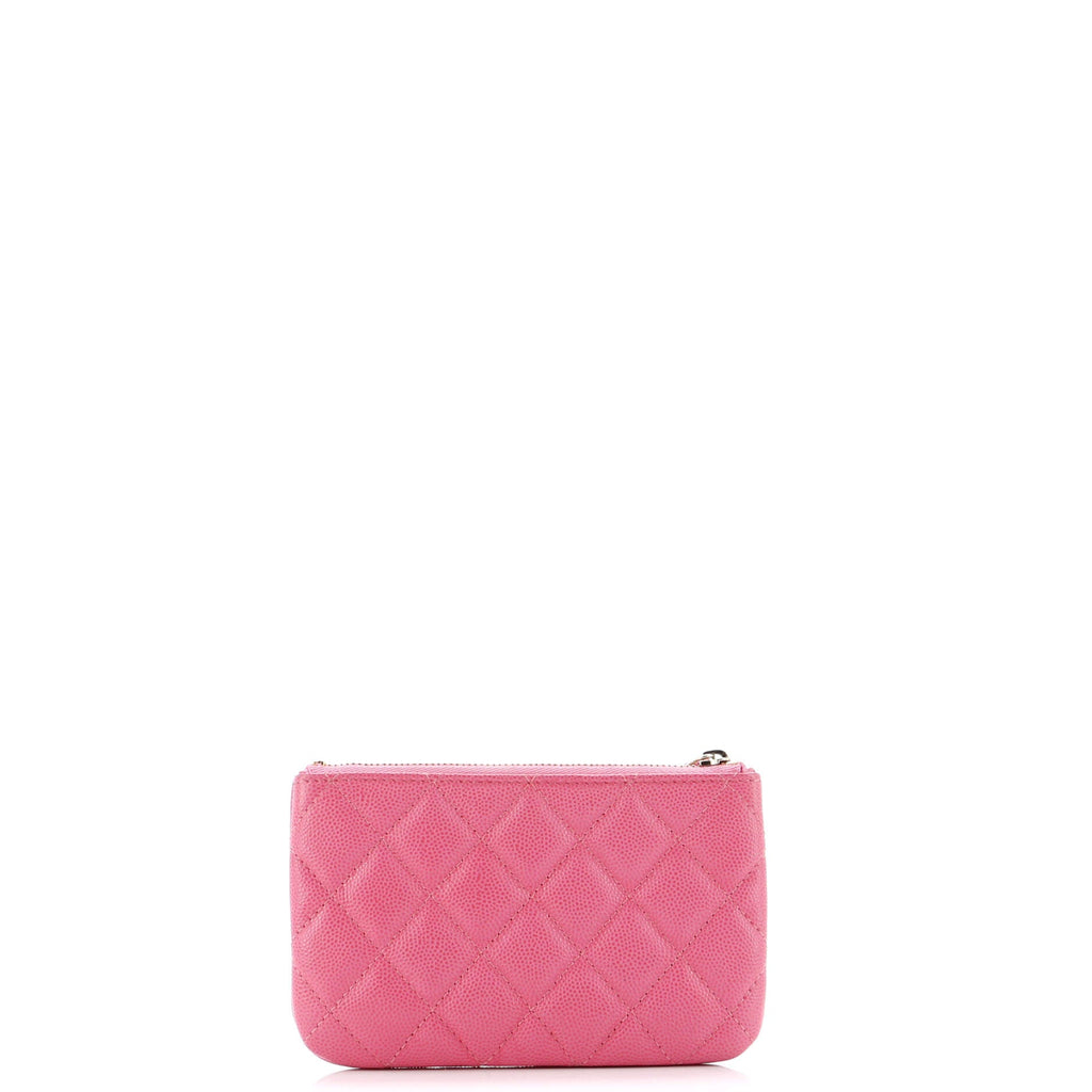 Classic O Case Pouch Quilted Caviar Mini