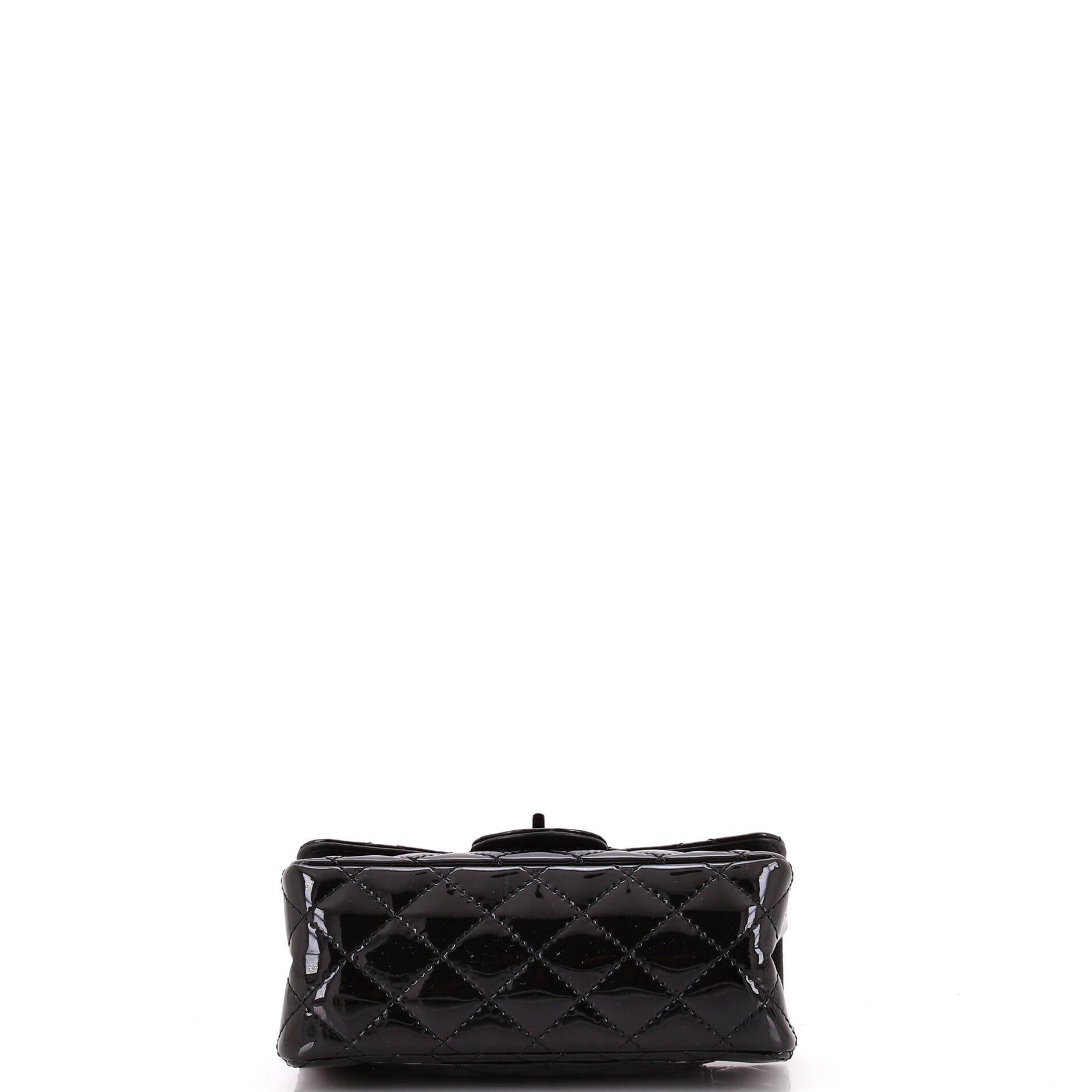 So Black Reissue 2.55 Flap Bag Quilted Patent Mini