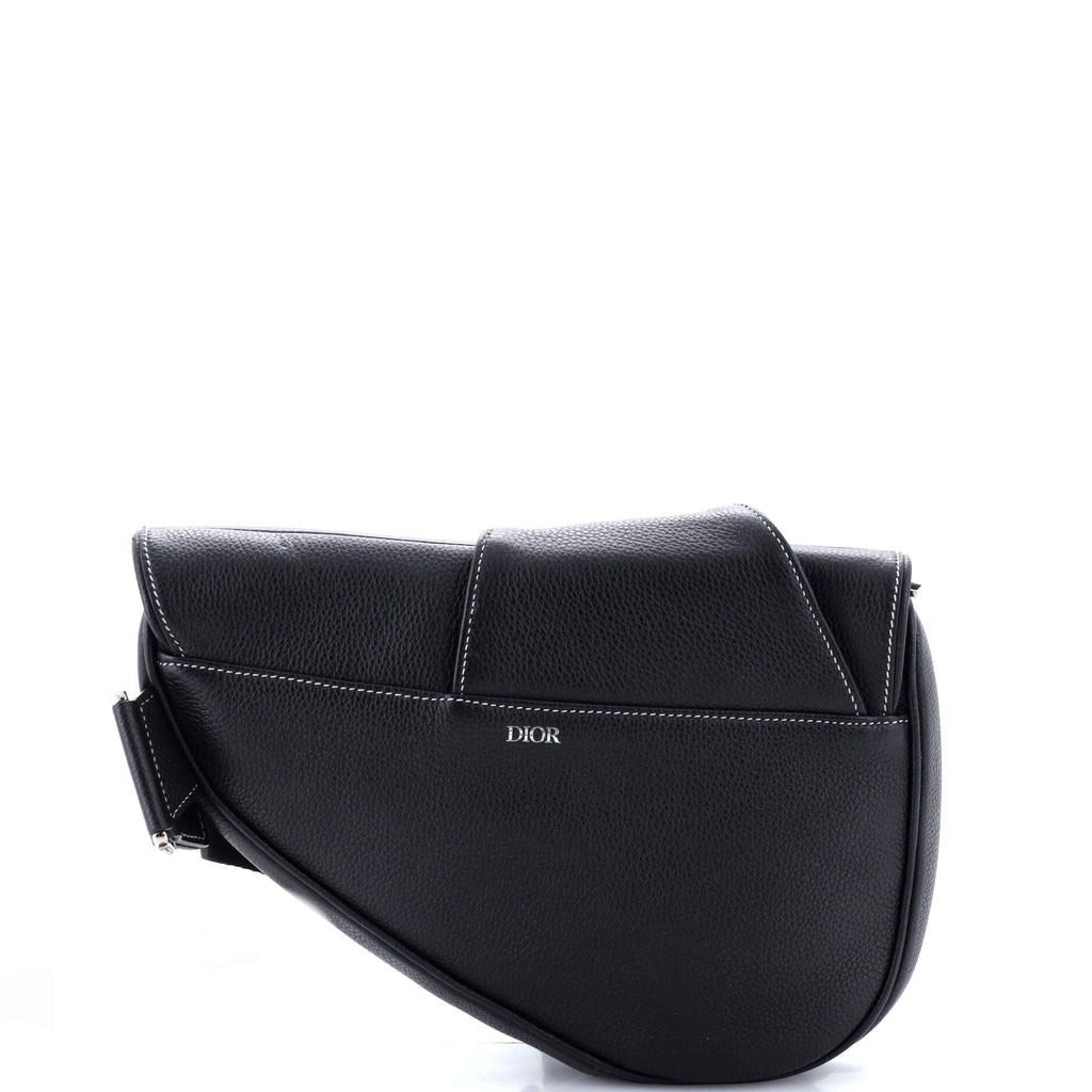 Shawn Stussy Saddle Crossbody Bag Leather with Applique