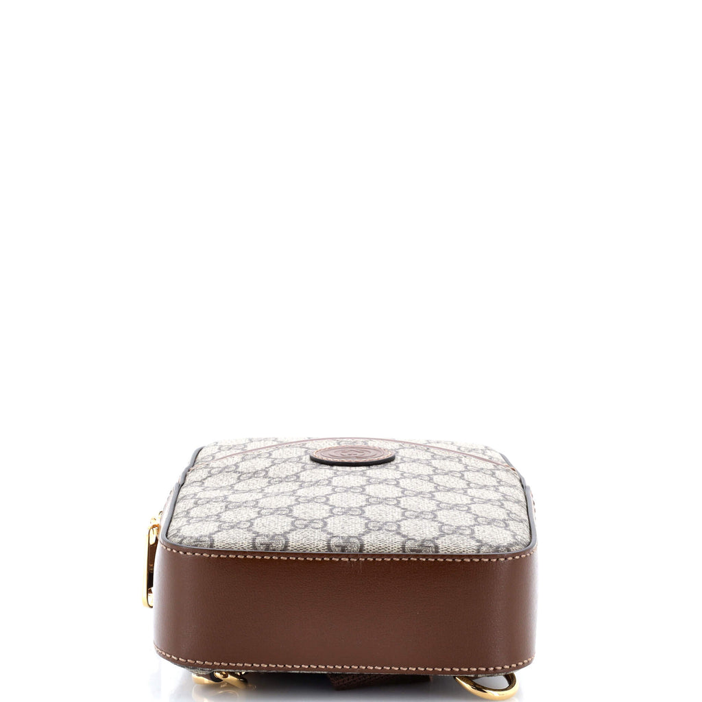Interlocking G Patch Sling Bag GG Coated Canvas Small