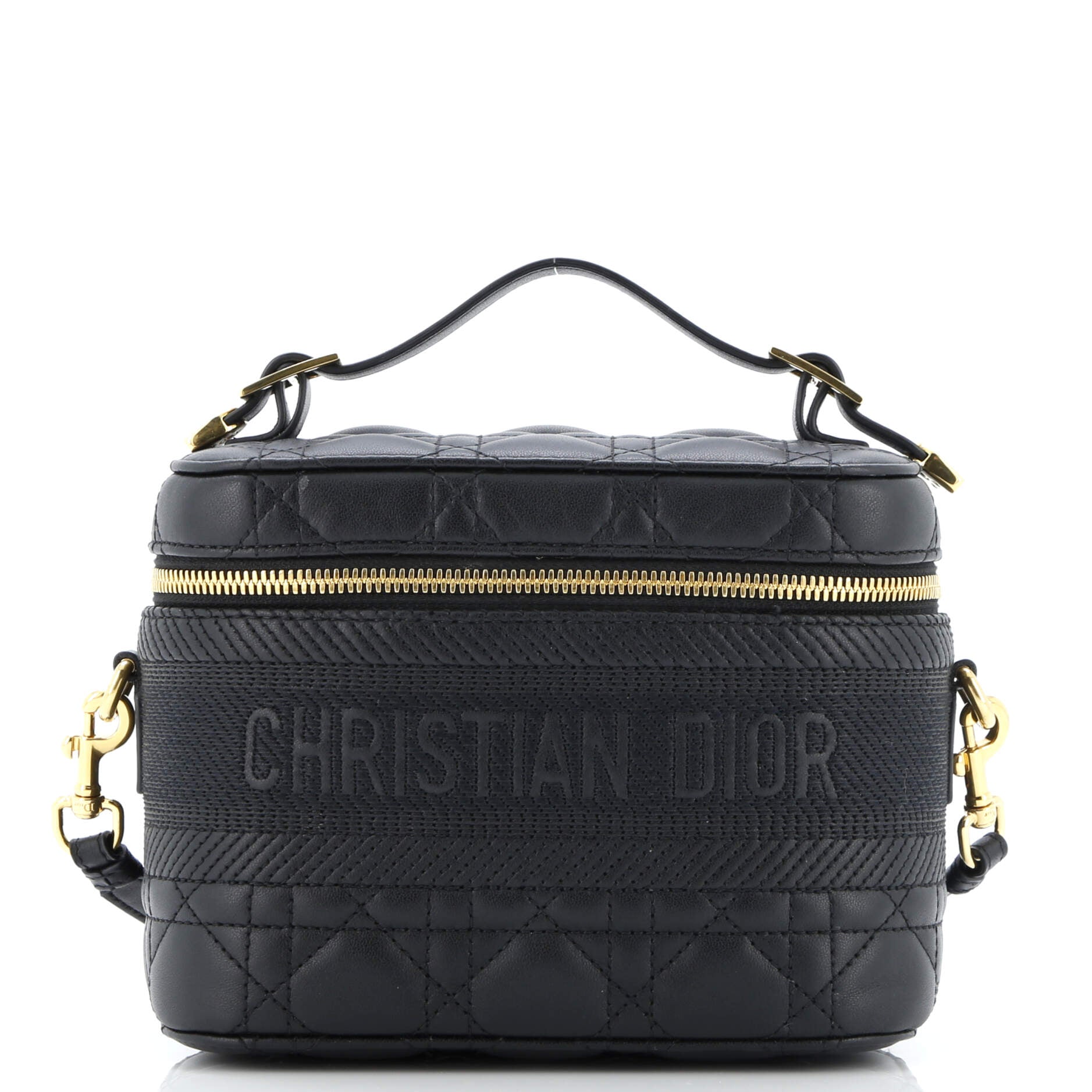 DiorTravel Convertible Vanity Case Cannage Quilt Lambskin Small