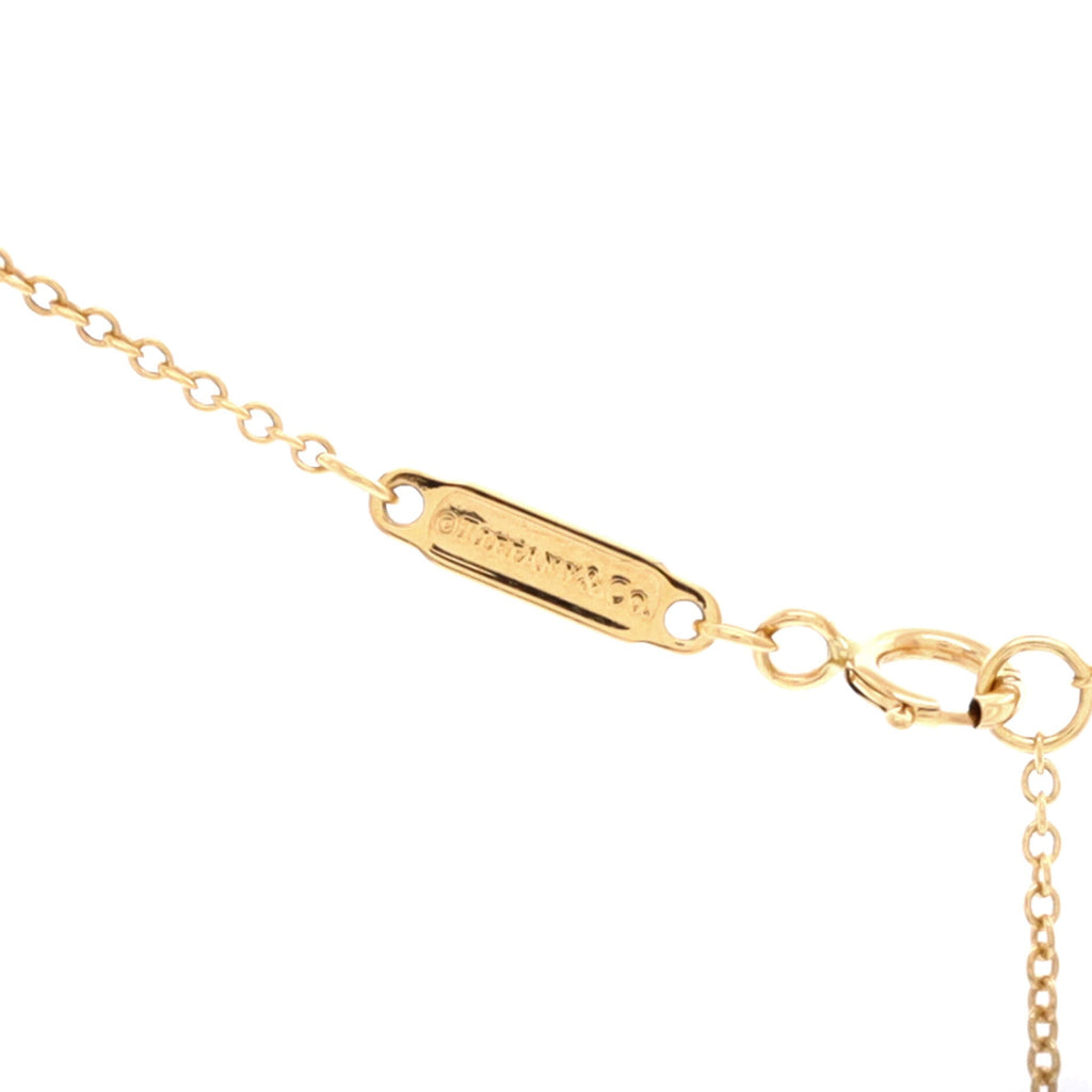 T Smile Pendant Necklace 18K Yellow Gold with Diamonds Mini