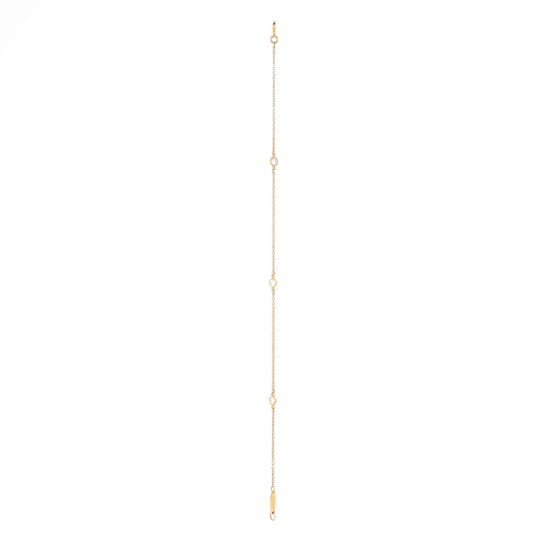Elsa Peretti Diamonds by the Yard 3 Stone Bracelet 18K Yellow Gold with Diamonds