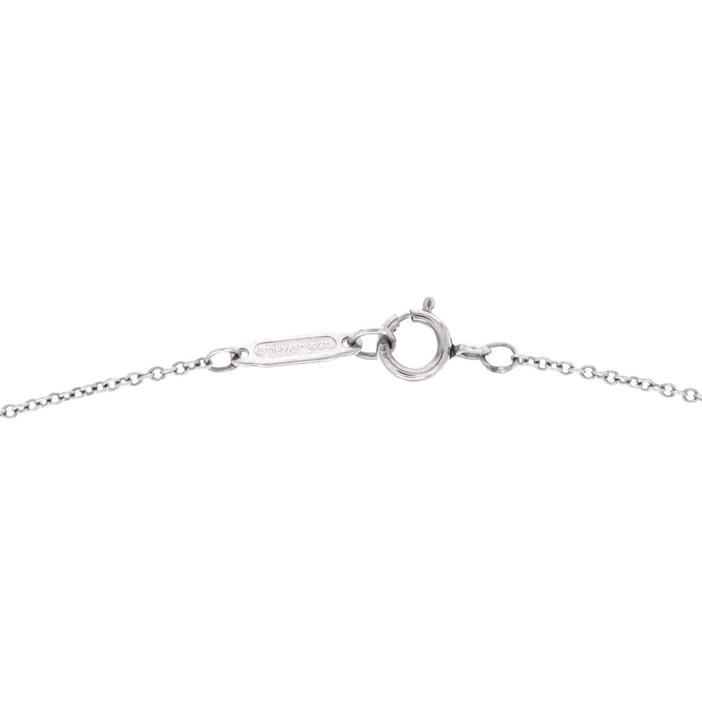 Victoria Pendant Necklace Platinum with Diamonds Medium