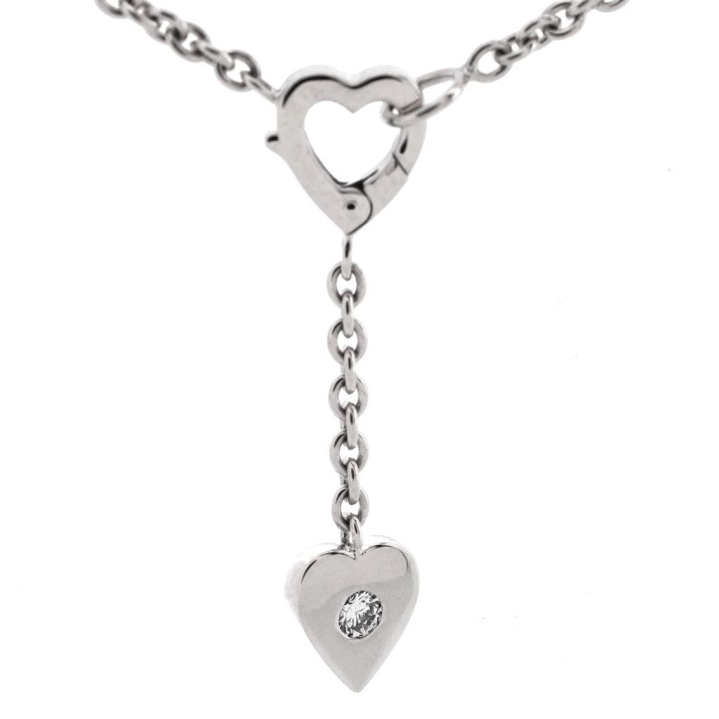 Mon Amour Heart Bracelet 18K White Gold and Diamond