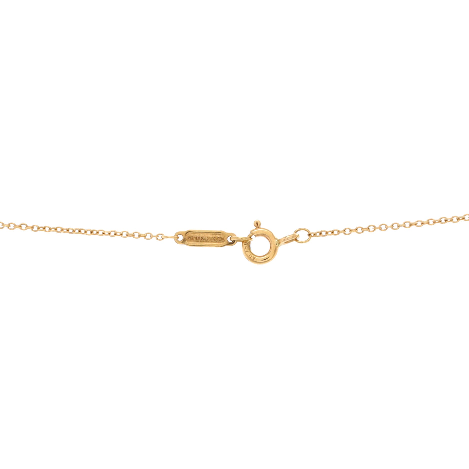 Enchant Heart Key Pendant Necklace 18K Yellow Gold with Diamond