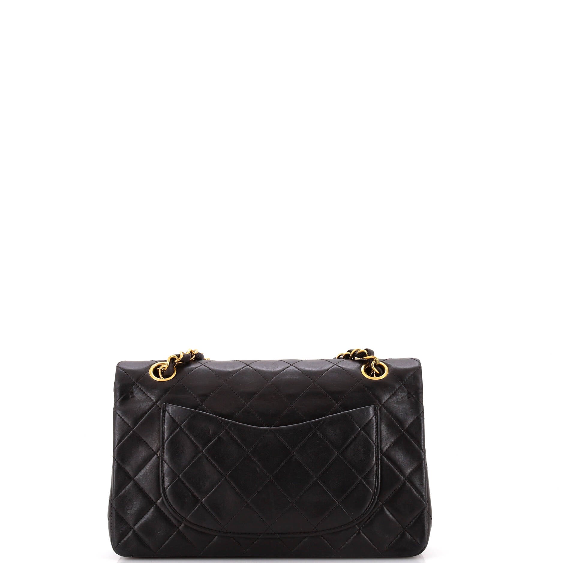 Vintage Classic Double Flap Bag Quilted Lambskin Small