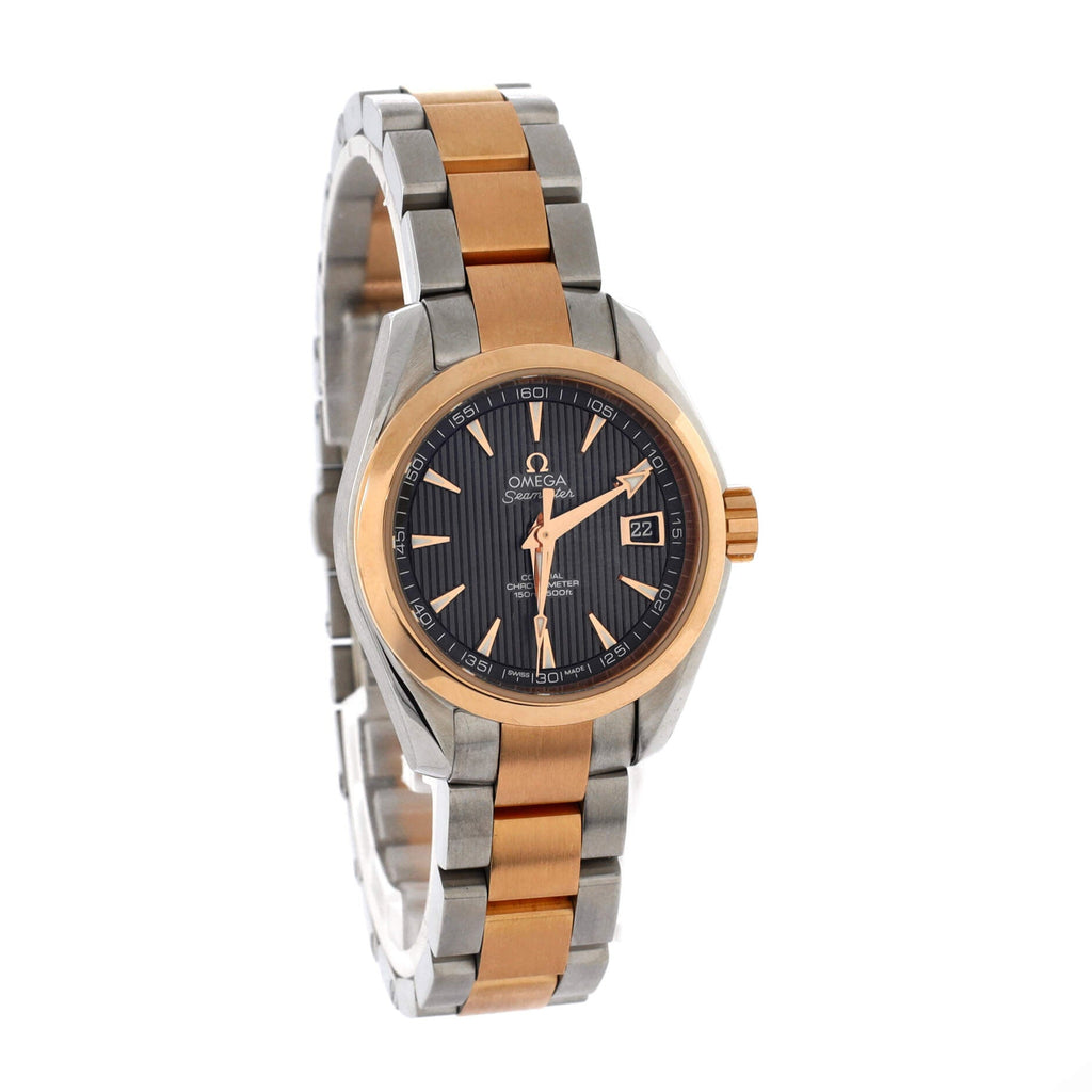 Seamaster Aqua Terra 150M Co-Axial Chronometer Automatic Watch Stainless Steel and Rose Gold 30