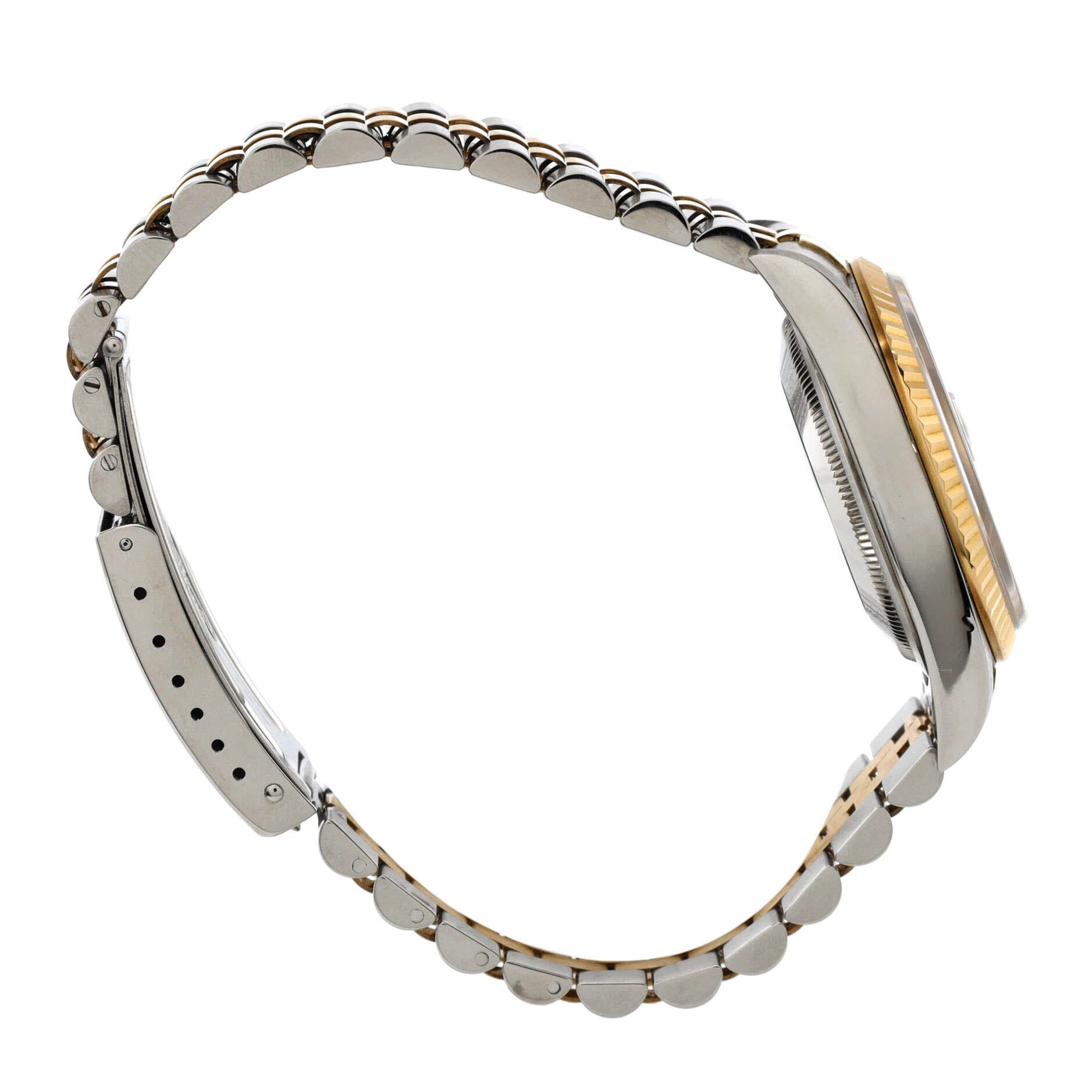 Oyster Perpetual Datejust Automatic Watch Stainless Steel and Yellow Gold with Diamond Markers 36
