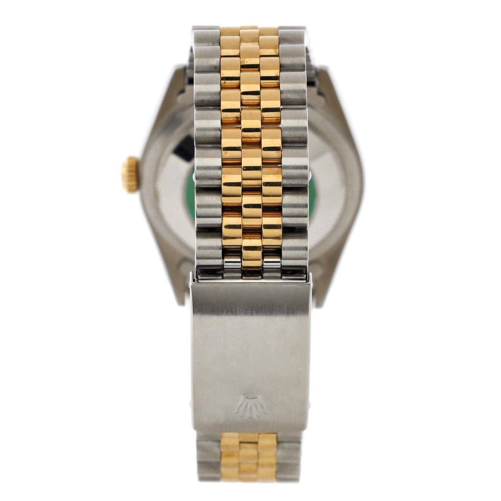 Oyster Perpetual Datejust Automatic Watch Stainless Steel and Yellow Gold with Diamond Markers 36