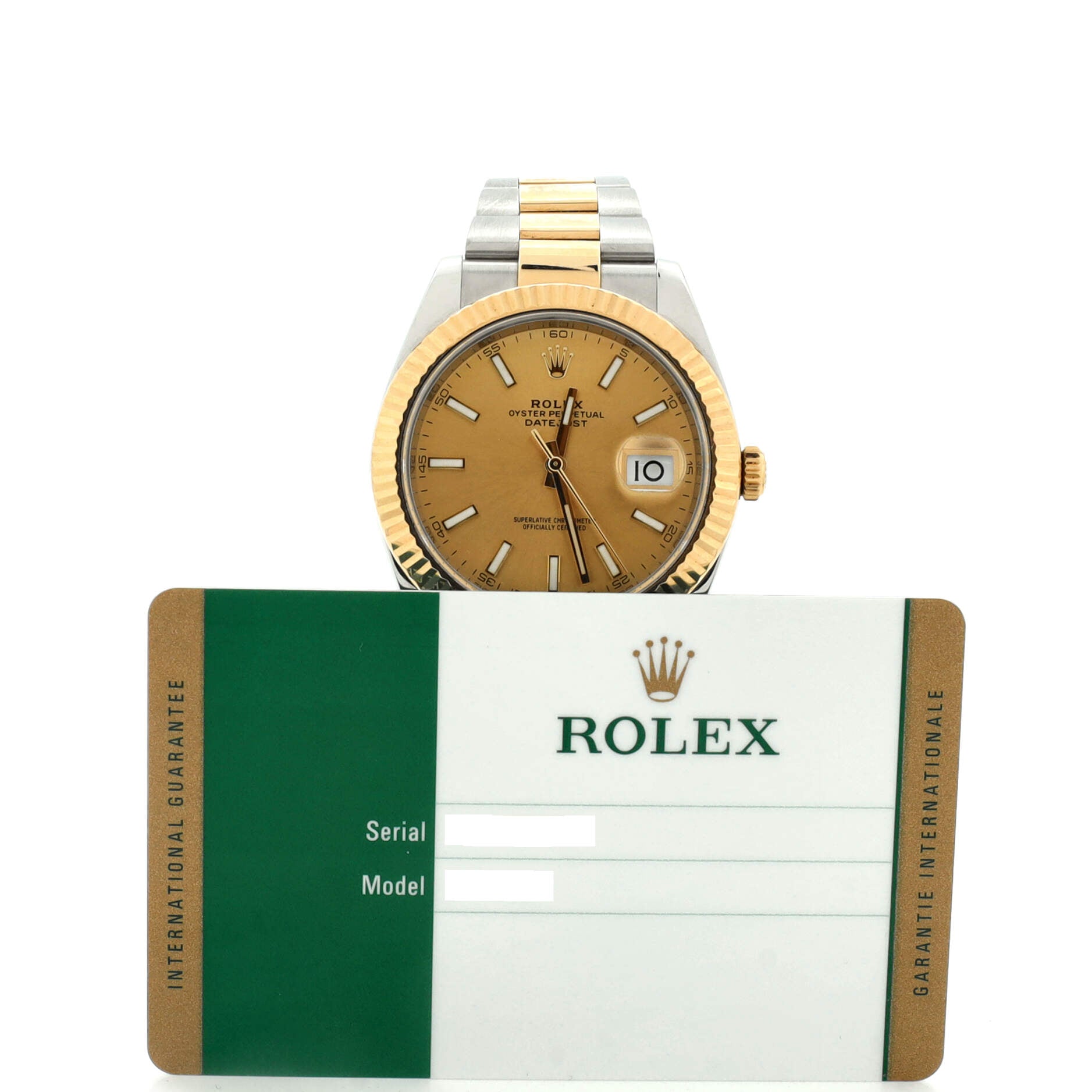 Oyster Perpetual Datejust Automatic Watch Stainless Steel and Yellow Gold 41
