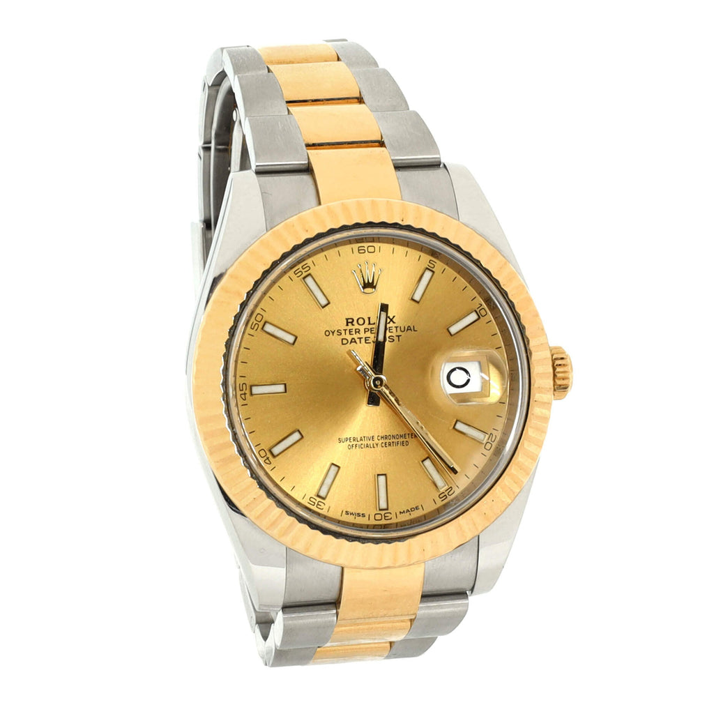 Oyster Perpetual Datejust Automatic Watch Stainless Steel and Yellow Gold 41