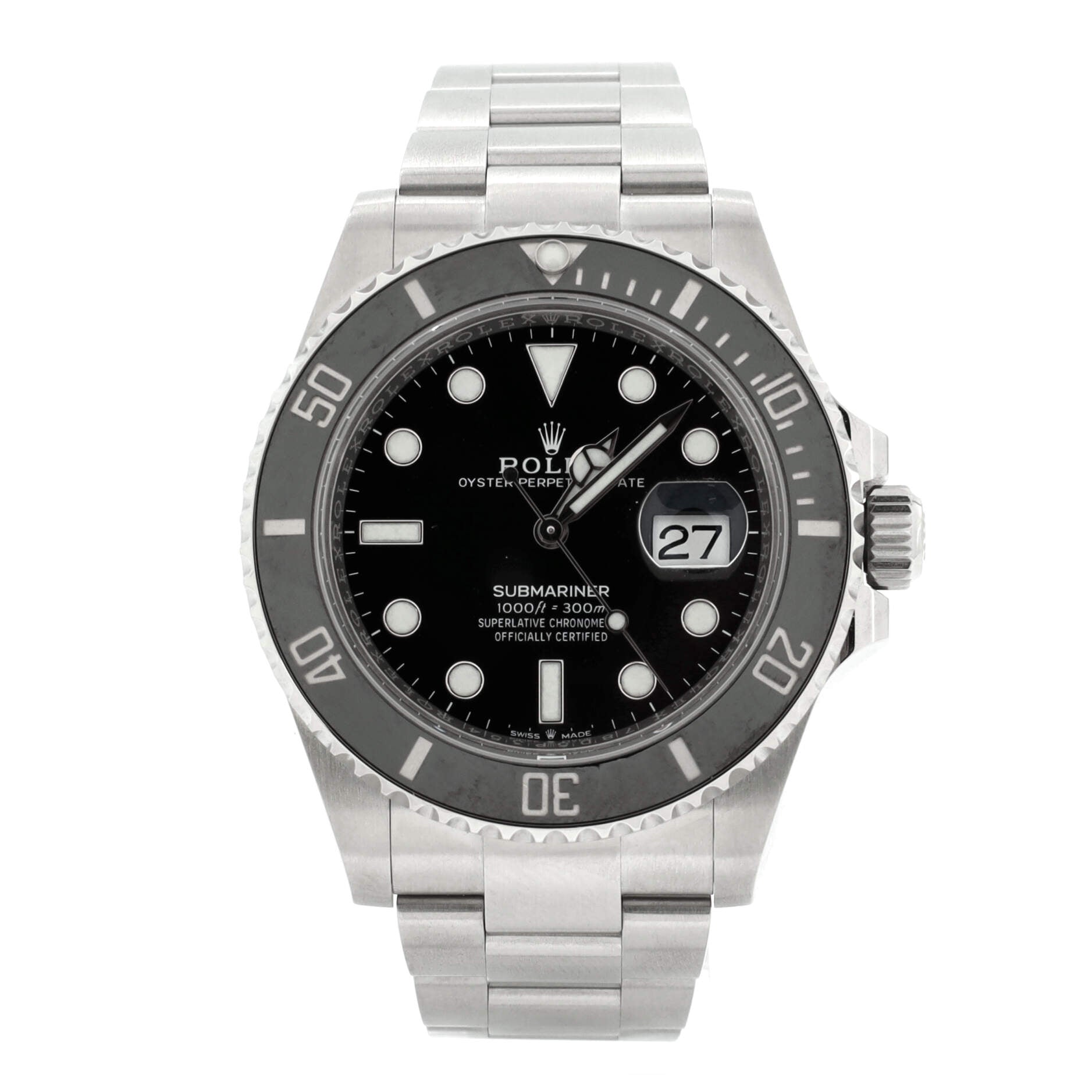 Oyster Perpetual Submariner Date Automatic Watch Stainless Steel and Cerachrom 41
