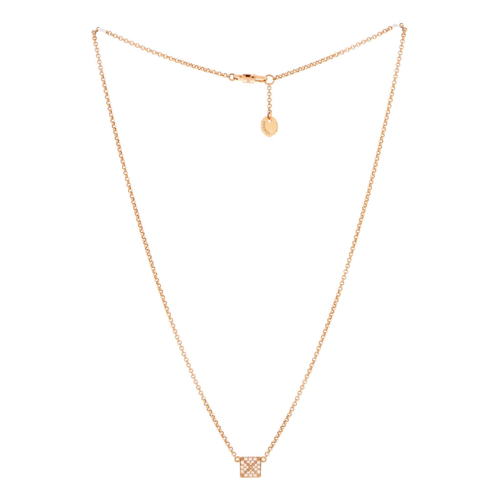 Clou d'H Pendant Necklace 18K Rose Gold with Diamonds Small