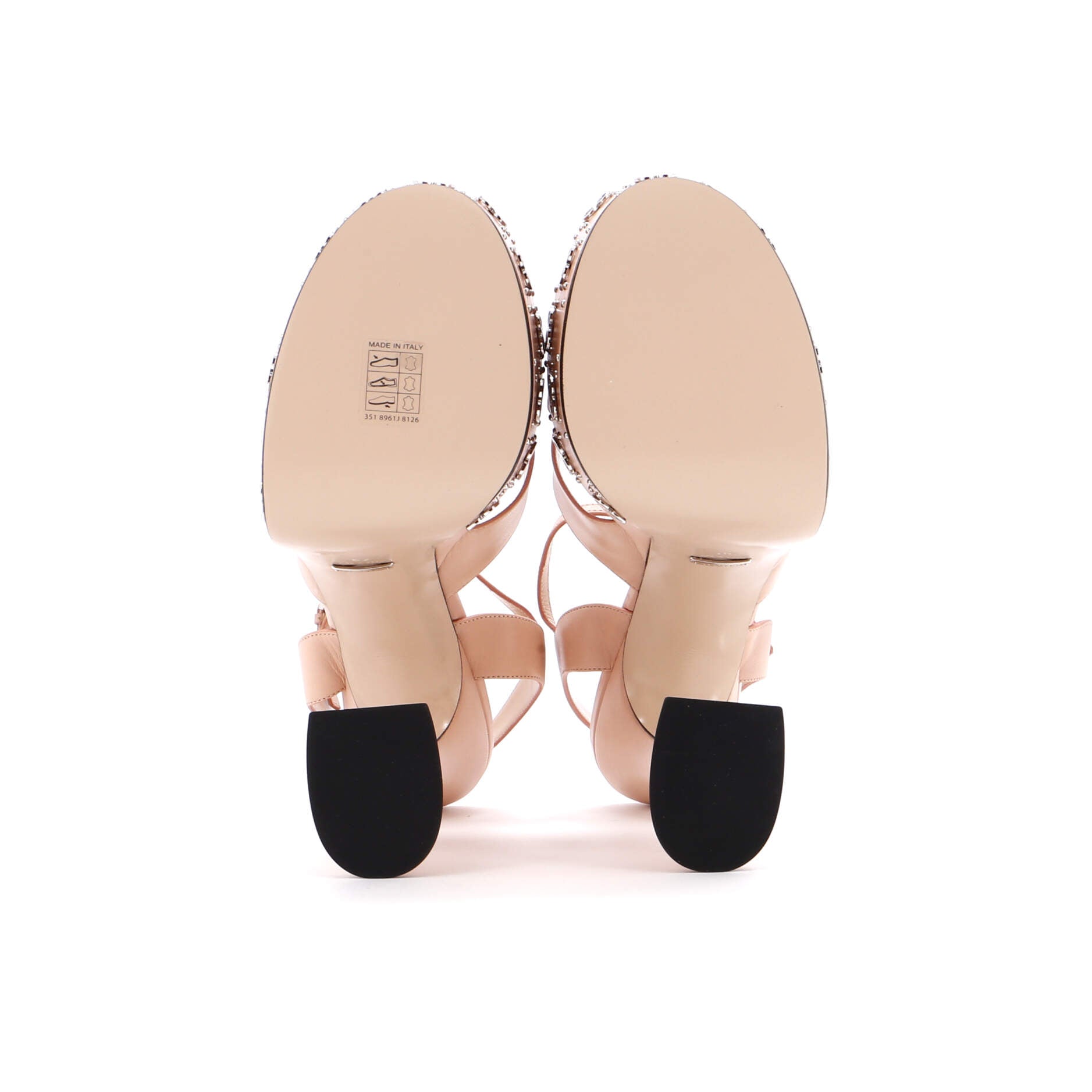 Women's Janaya GG Studded Platform Sandals Leather