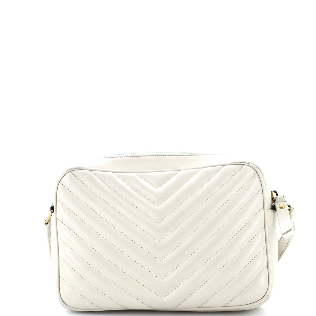 Lou Camera Bag Matelasse Chevron Leather Small