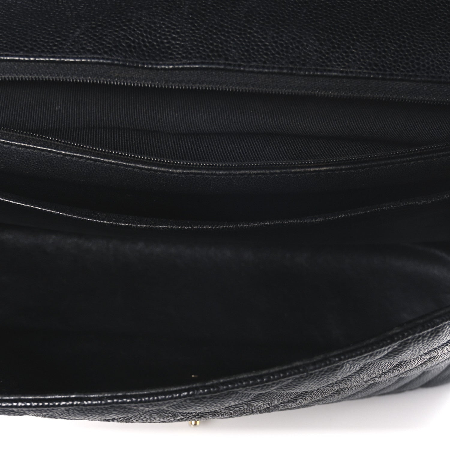 Caviar Quilted Maxi Single Flap Black