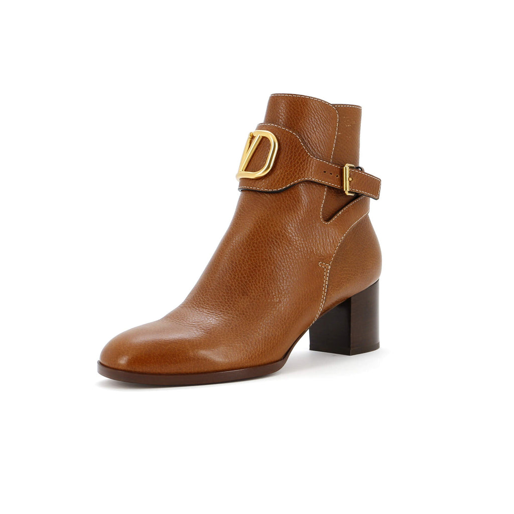 Women's VLogo Belt Ankle Boots Leather