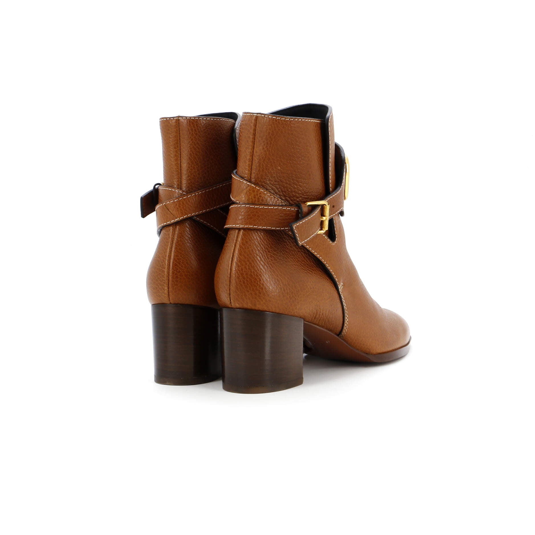 Women's VLogo Belt Ankle Boots Leather