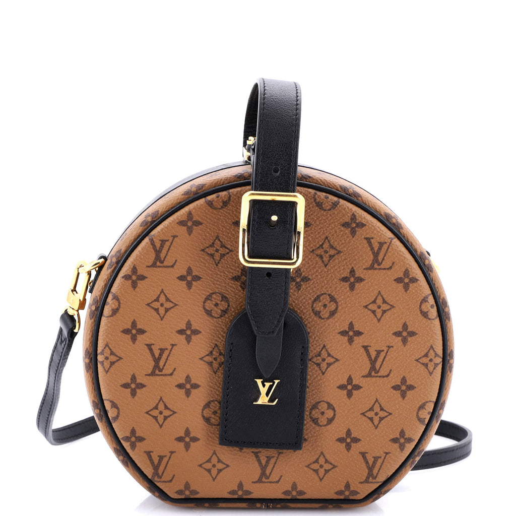 Petite Boite Chapeau Bag Reverse Monogram Canvas