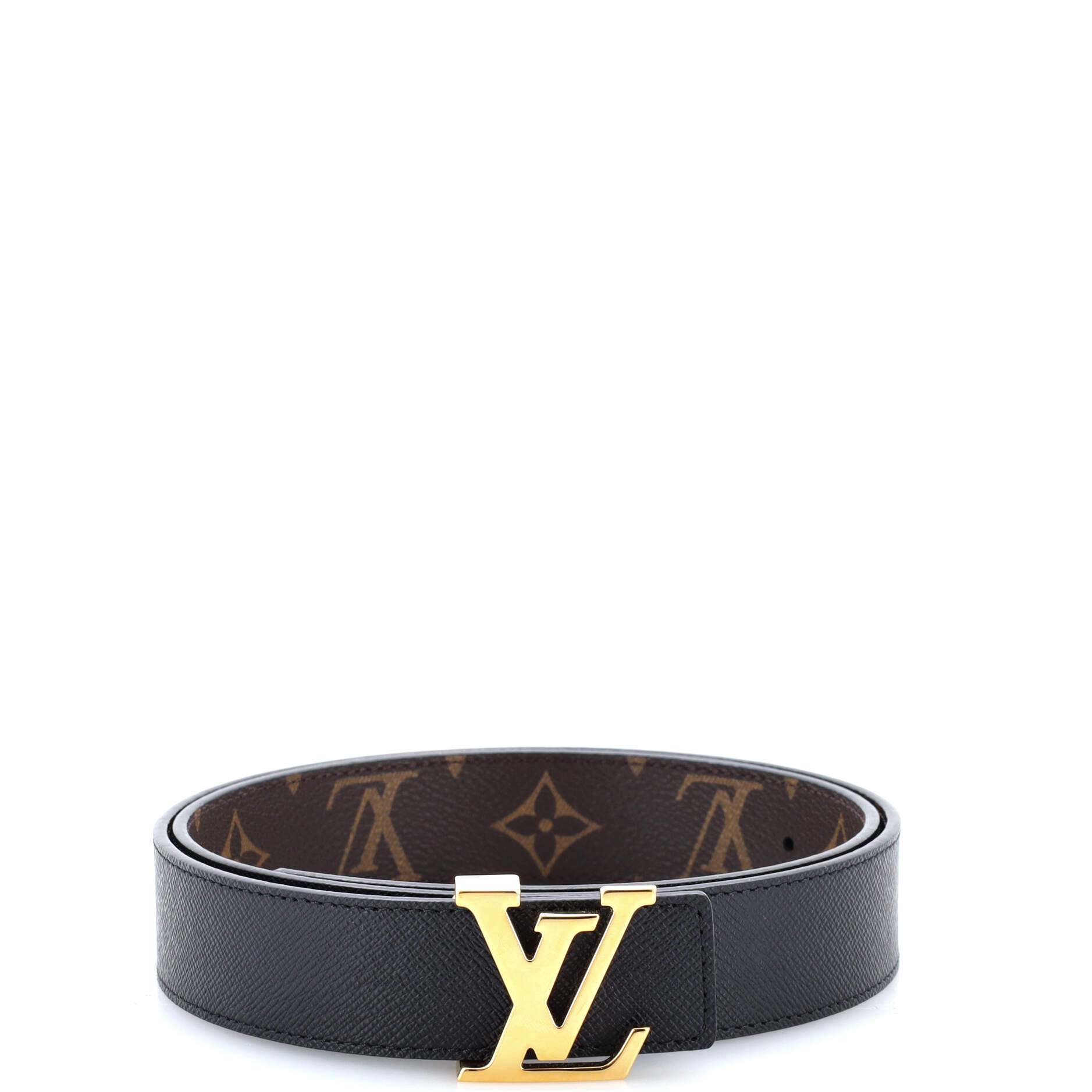 LV Initiales Reversible Belt Monogram Canvas and Leather Medium