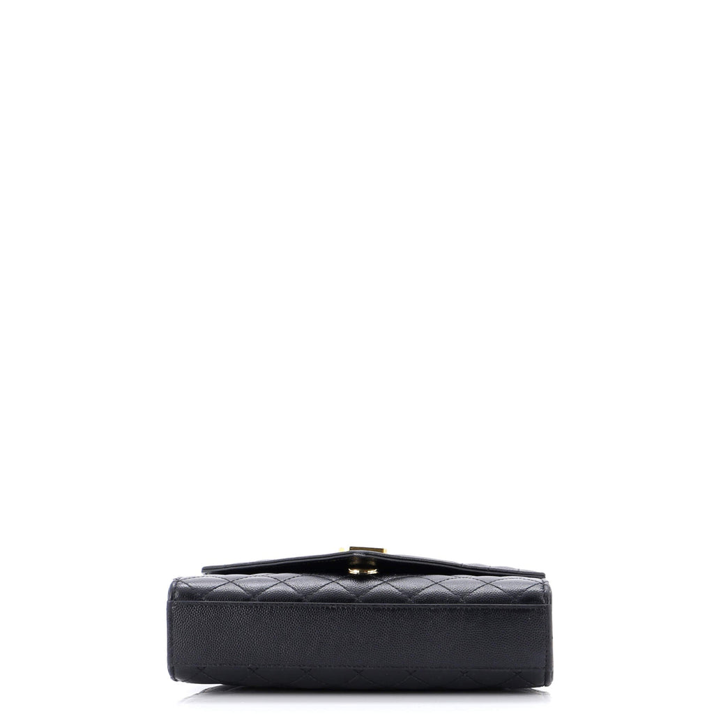 Classic Monogram Envelope Satchel Mixed Matelasse Leather Small