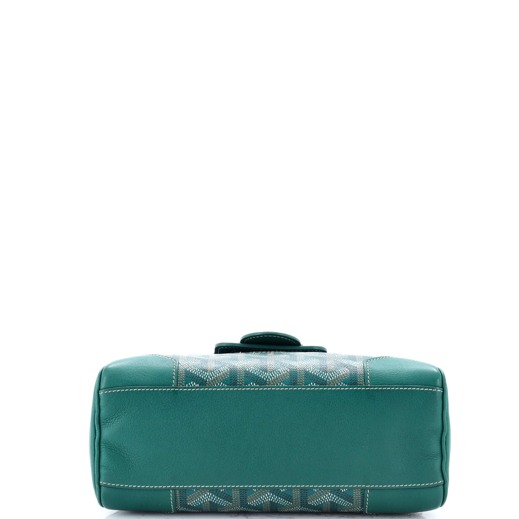 Saigon Top Handle Bag Coated Canvas with Leather Mini