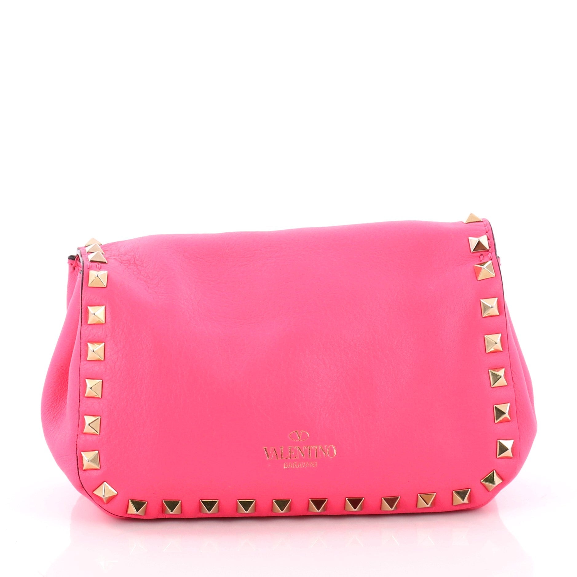 Rockstud Flip Lock Flap Bag Leather Mini