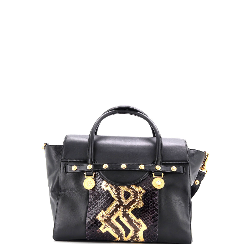 Signature Bag Leather with Python Large