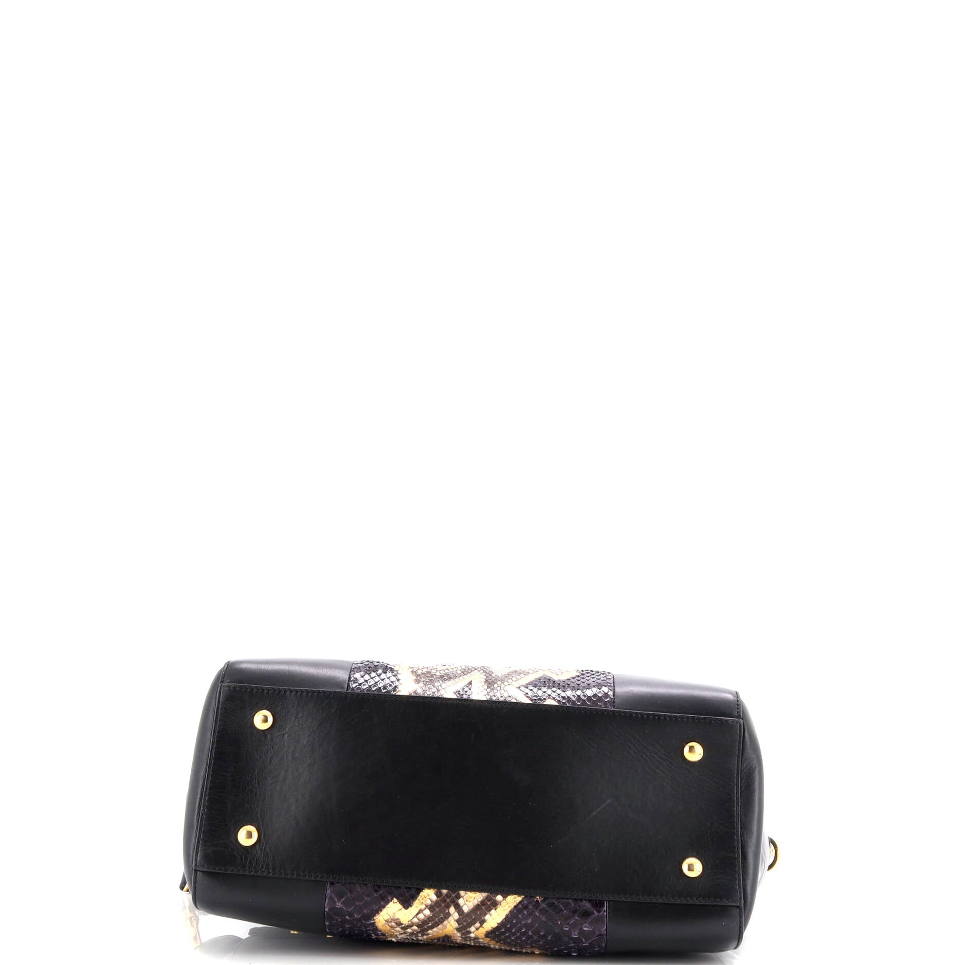 Signature Bag Leather with Python Large