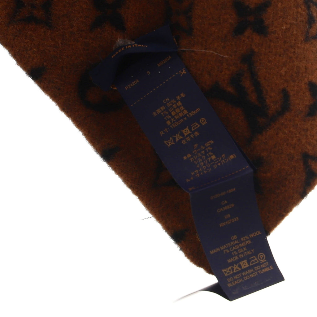 Women's Infinity Reversible Cape Monogram Wool Blend