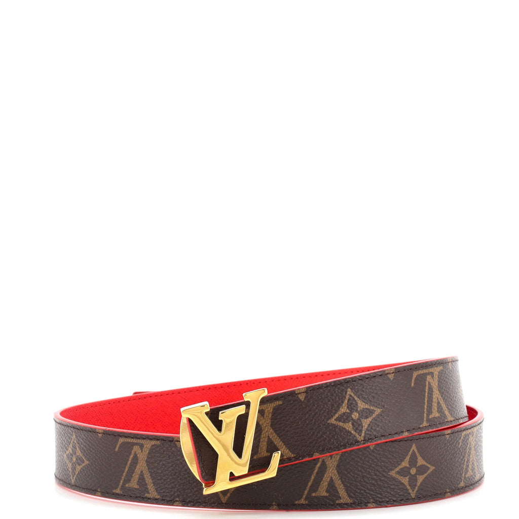 LV Initiales Reversible Belt Monogram Canvas and Leather Medium 75