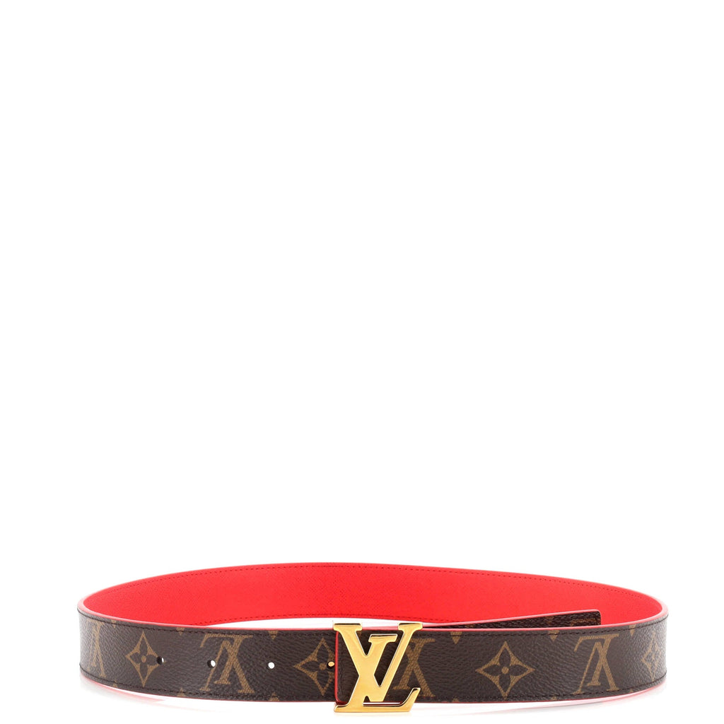 LV Initiales Reversible Belt Monogram Canvas and Leather Medium 75