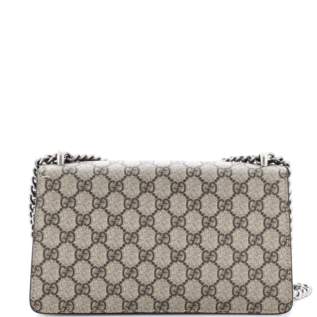 Dionysus Bag GG Coated Canvas with Crystal Embellished Metal Small