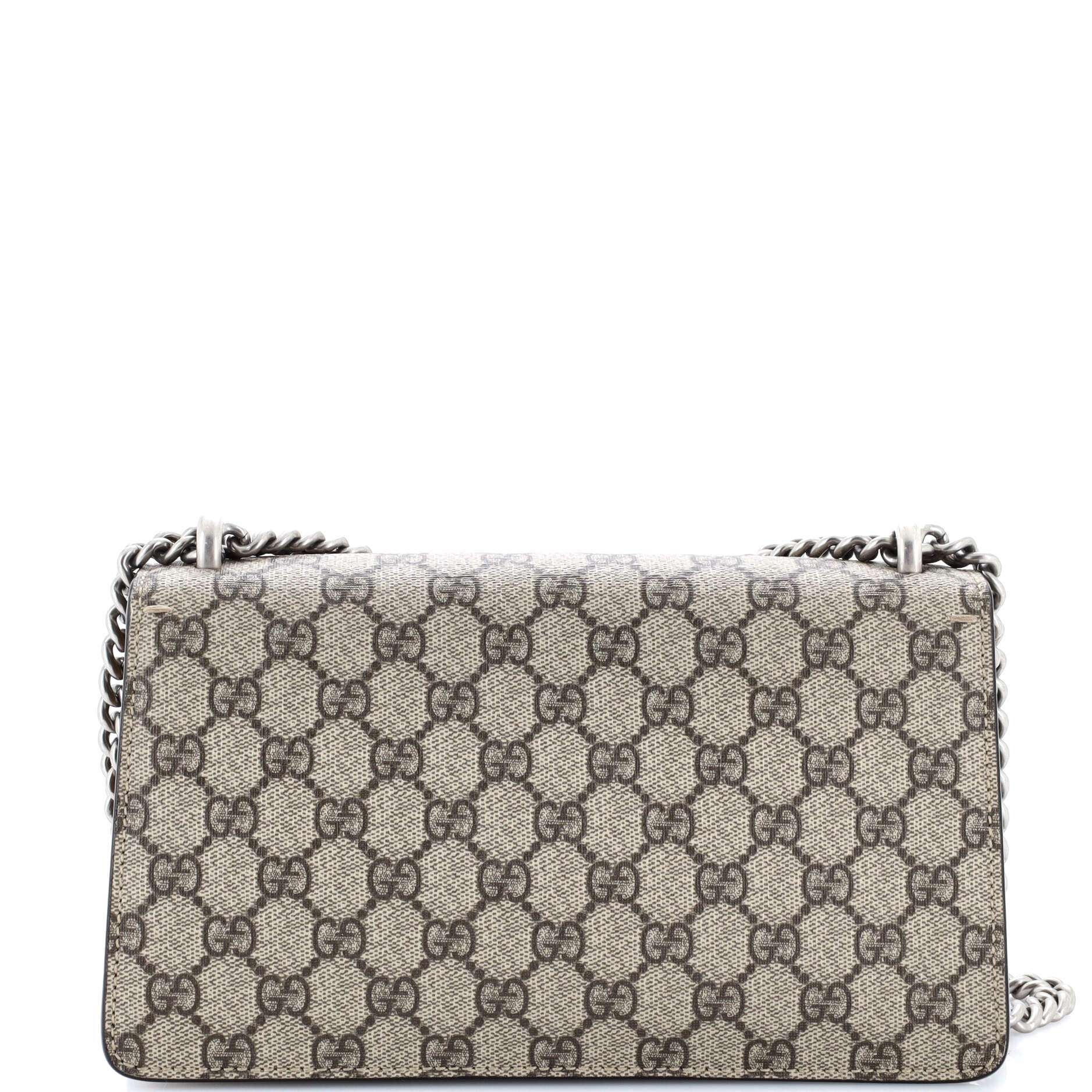Dionysus Bag GG Coated Canvas with Crystal Embellished Metal Small