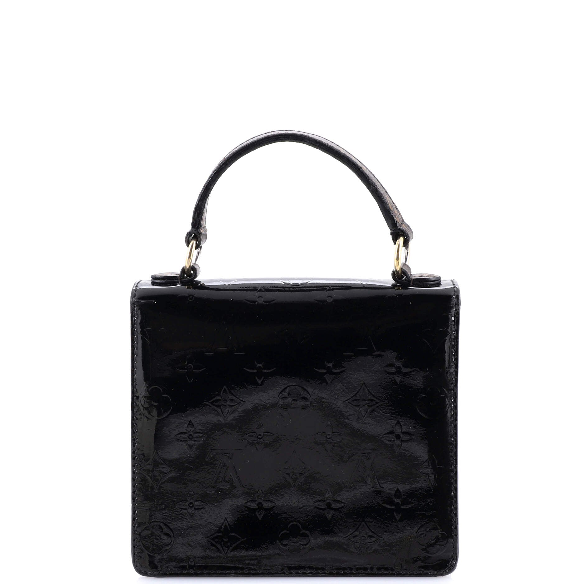 Spring Street NM Handbag Monogram Vernis with Monogram Canvas and Epi Leather