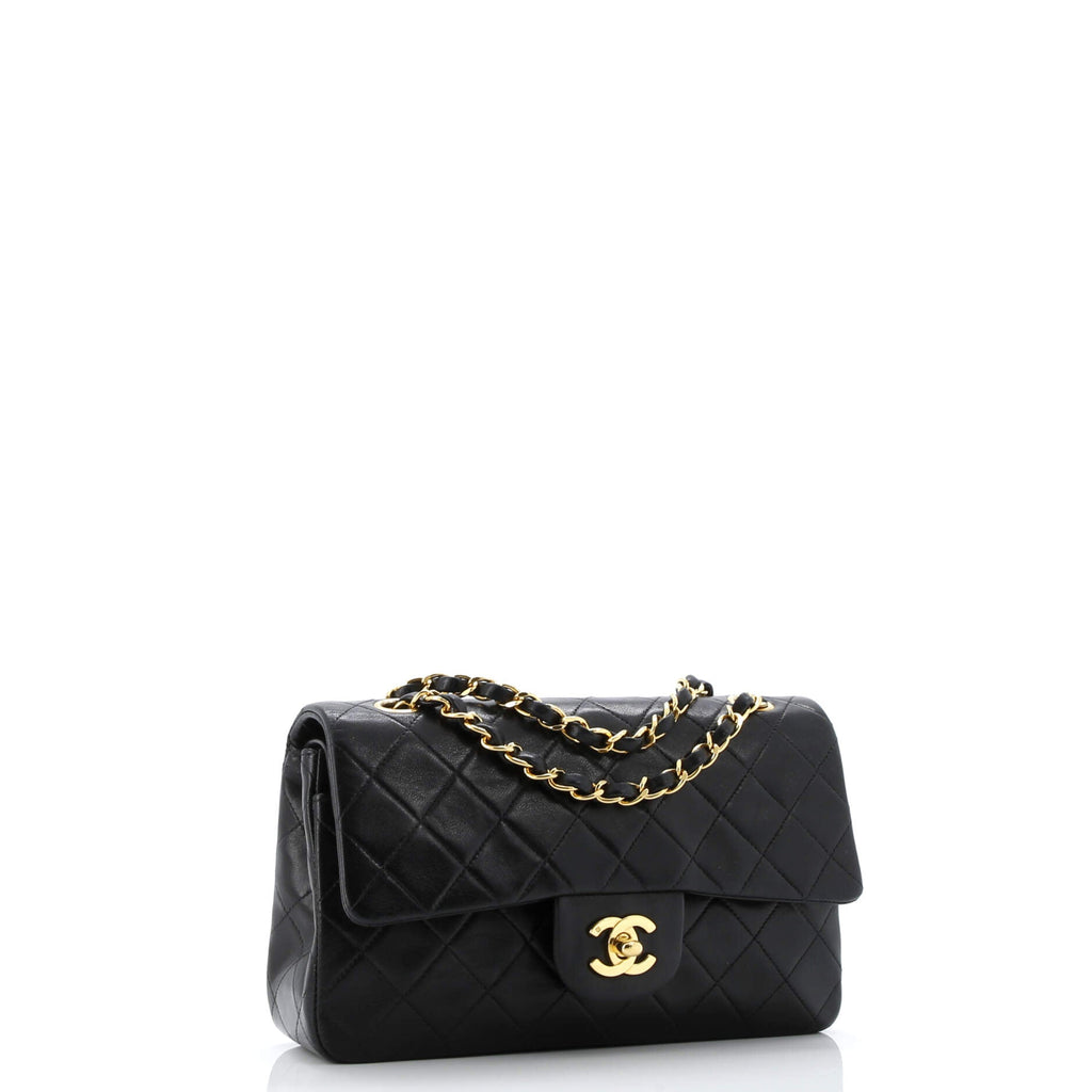 Vintage Classic Double Flap Bag Quilted Lambskin Small